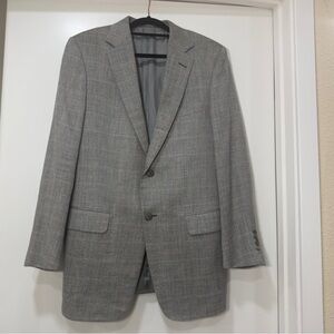 Dunhill London Belgravia Fit Gray Suit Blazer Wool Silk Linen Size 50R $2500